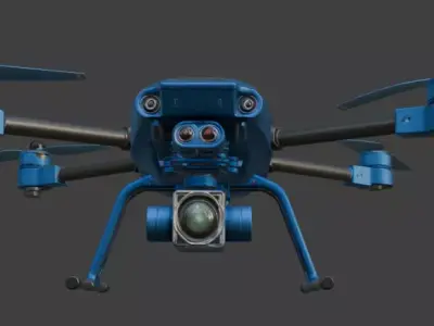 Drone animation 3D model
