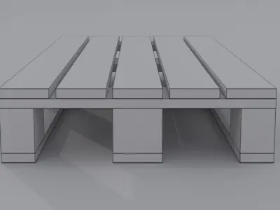 Palette Euro 3D model