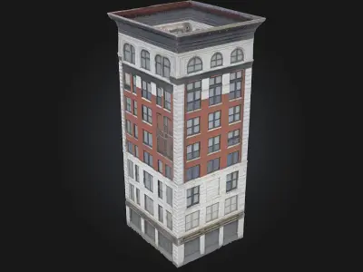 Urban Cornerstone  The Architectural Anchor of a Modern City  3D model