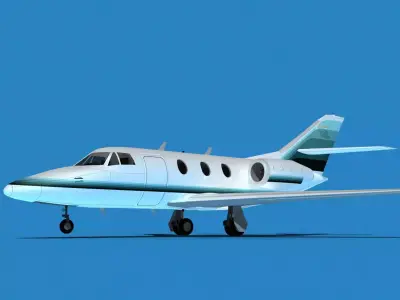 Dassault Falcon 10 V01 3D model