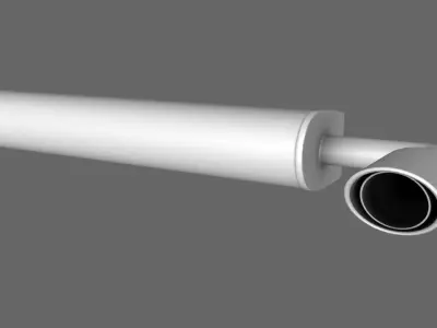 Muffler Sport Free 3D model