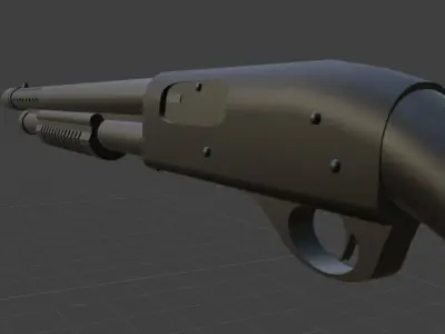 Shot gun blender Free 3D model