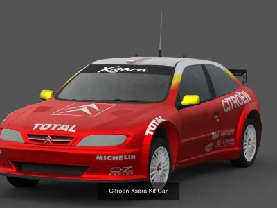Car 3D Model Bundle 5 Vehicles Game Ready Detailed Collection 3D Model Pack V1