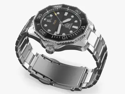  Tag Heuer Aquaracer Classic Metal Watch Black 