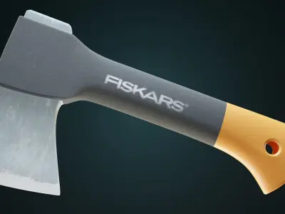 Axe Fiskars Low-poly 3D model