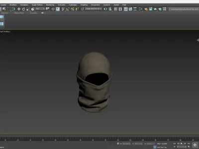 Military Mask Low-poly 3D model