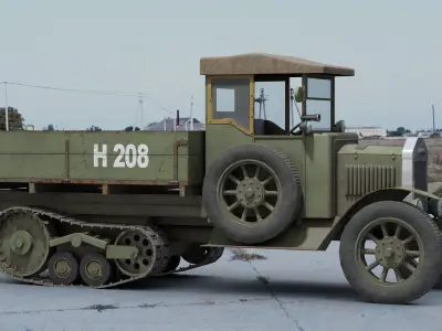 Morris 1Ton Half Track 3D model