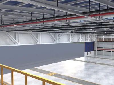 Hangar 3D model 2