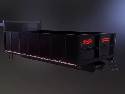 Landscape Dump Truck Body Low-poly 3D model