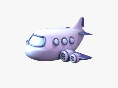 Airplane 3D Illustration 3D model