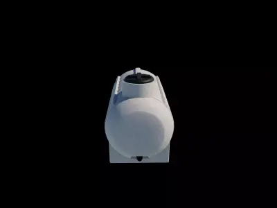 plastic water tank 05 3D model