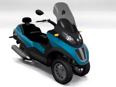 PIAGGIO MP3 LP500 Low-poly 3D model