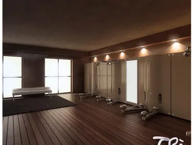 PILATES GYM ROOM 3D model