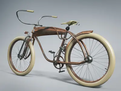 Bicycle Steampunk 3D model