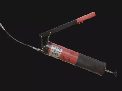 Grease Gun Low-poly 3D model purchase