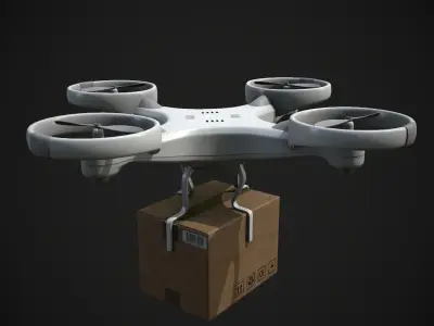 Cargo Drone 3D model purchase