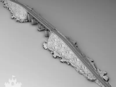 Railway bridge 3D print model