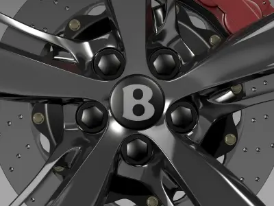 Bentley Continental GT Speed 2015 wheel 3D model