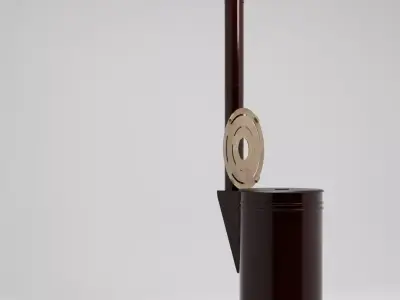 Modern Industrial Stove  Fireplace 3D Model 3D model