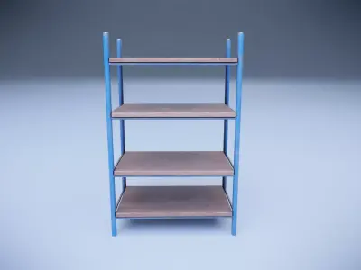 Rack for work Low-poly 3D model