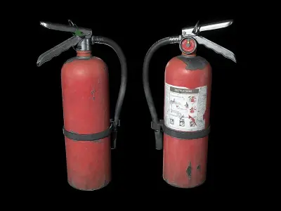 Fire extinguisher Low-poly 3D model 52