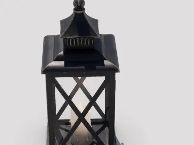 Lantern 01 Low-poly 3D model