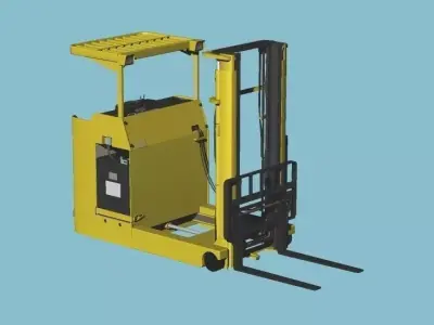 Reach Type Fork-Lift Nichiyu Platter50 3D model