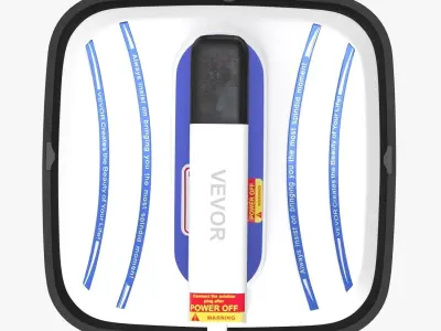 VEVOR Portable Heat Press 10x10 Inch 3D model