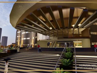 Shopping mall Low Poly Low-poly 3D model