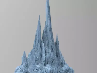 Cliff Archway Spikes 5 3D model