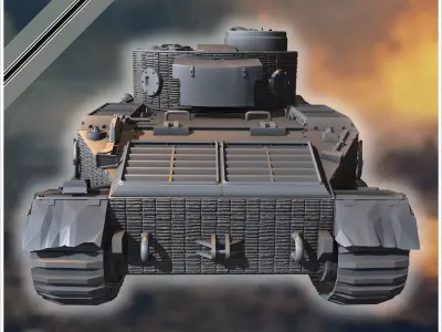 PzBefWgVI P VK 4501 up-armored heavy tank - Germany Eastern West 3D print model