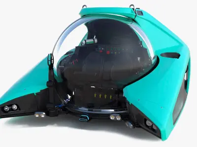 Futuristic Submersible Vehicle 3D model