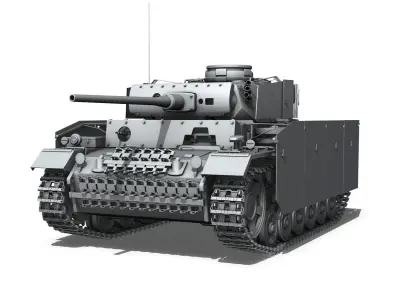 PzKpfw III - Panzer 3 -  Ausf M  3D model