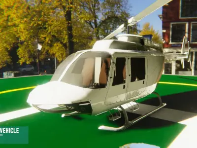 Air vehicle - helicopter 3D model