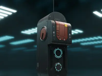 Drone VX-01Z Low-poly 3D model by metabrozz