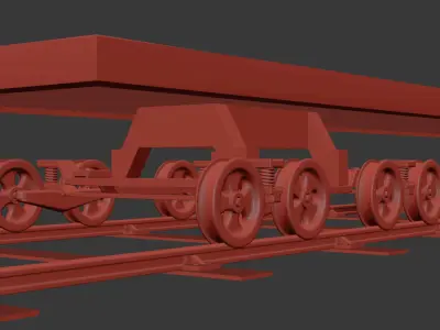 Train Wheels 3D model purchase
