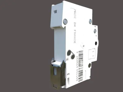 Hager 1-pole circuit breaker 3D model
