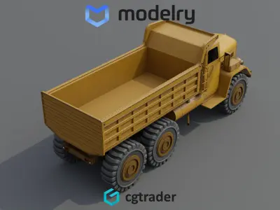 Dump Truck 3D model 3