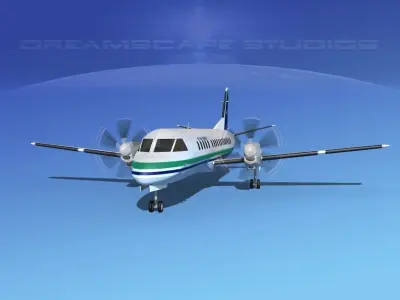 SAAB 2000 Air New Zealand Link 3D model