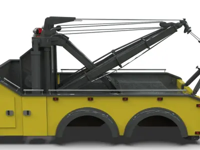 Holmes 850 Wrecker 3D Model   Vintage Towing Equipment  Low-poly 3D model