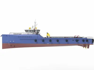 CREW SUPPLIER VESSEL 3D model