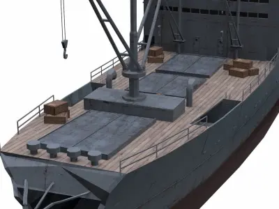 Ship 04 Low-poly 3D model