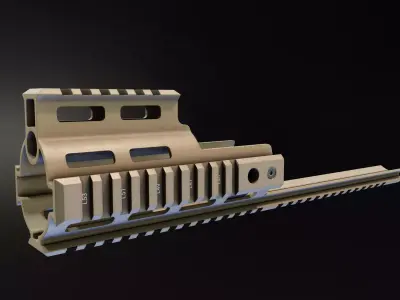 MI SCAR Rail Extension Low-poly 3D model