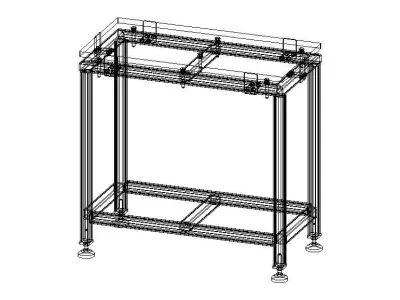 Precision Surface Plates with Stand 3D model