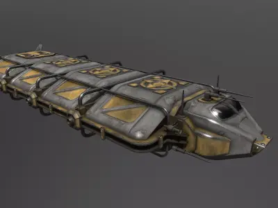 Cargo-Ship-Type-5 steampunk tank 3D model