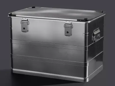 Aluminum Container 003 M 3D model
