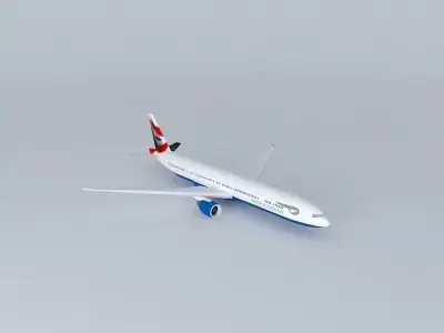 British Airways 777-300er Free 3D model