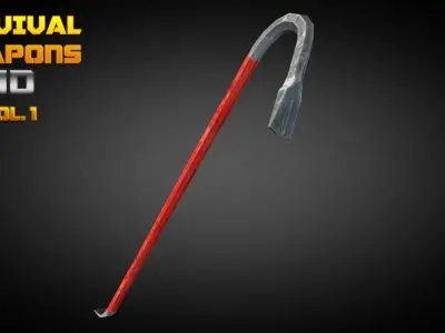 Survival Weapons HD Vol 1 Low-poly 3D model
