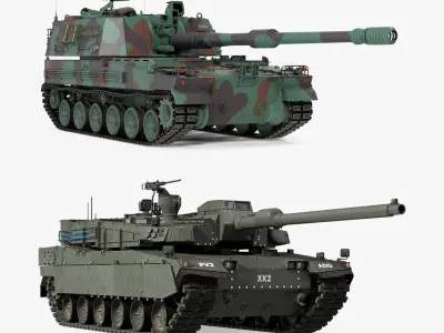 South Korean Tanks Collection 3D model