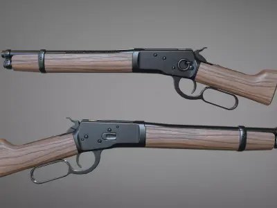 Winchester 1892  Low-poly 3D model